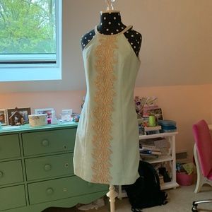 Lilly Pulitzer Blue and Gold Dress